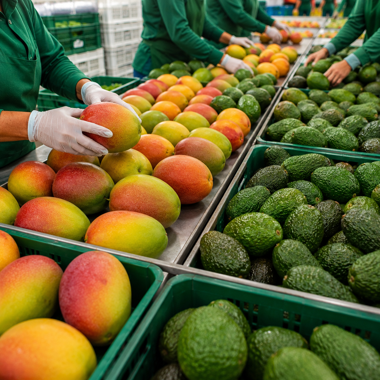 Cadeia de frio para frutas de exportação